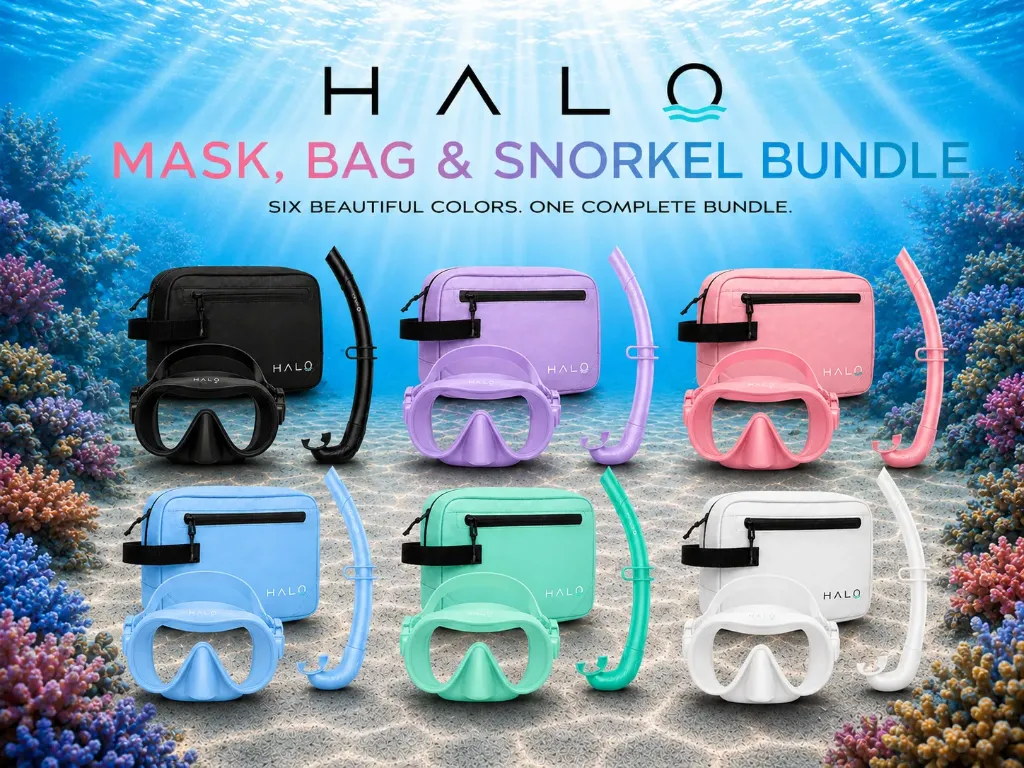 HALO Mask, Bag and Snorkel Bundle
